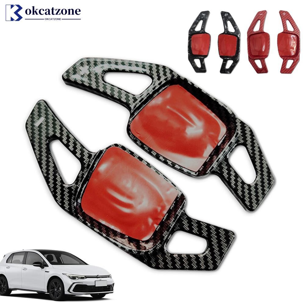 OKCATZONE 2 Peças Remo De Volante De Carro ABS Shifter Remos De Mudança De Marcha Acessórios De Extensão Para Volkswagen em Oferta na Shopee