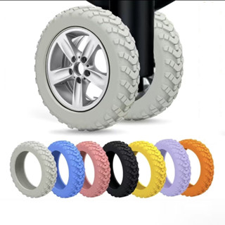 Capa Protetora De Silicone Para Rodas De Bagagem , Carrinho , Mala De Viagem , Pneus Universais Silenciosos , Substitua em Oferta na Shopee