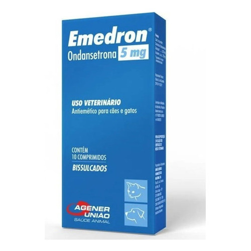Emedron 5 Mg- Antiemetico P/ Cães E Gatos Agener