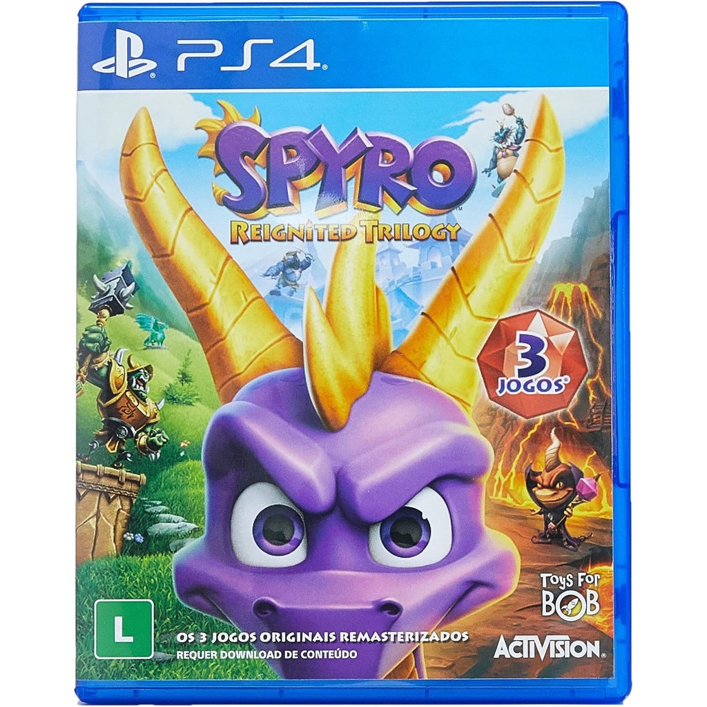 Spyro Reignited Trilogy PS4 BR Midia Fisica - Gaming & Consoles