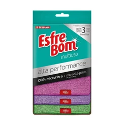 Kit Pano Multiuso 100% Microfibra Alta Performance EsfreBom Bettanin