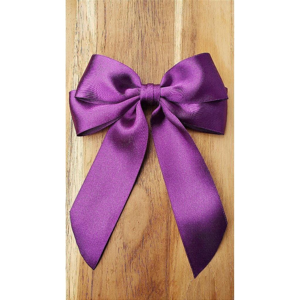 Laço de Cabelo Virginia Roxo Médio Adulto e infantil Bico de Pato em Oferta na Shopee