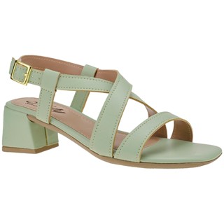 Sandália Verde Feminina Naty Shoes Moderna Social Elegante Salto Médio Bloco em Oferta na Shopee