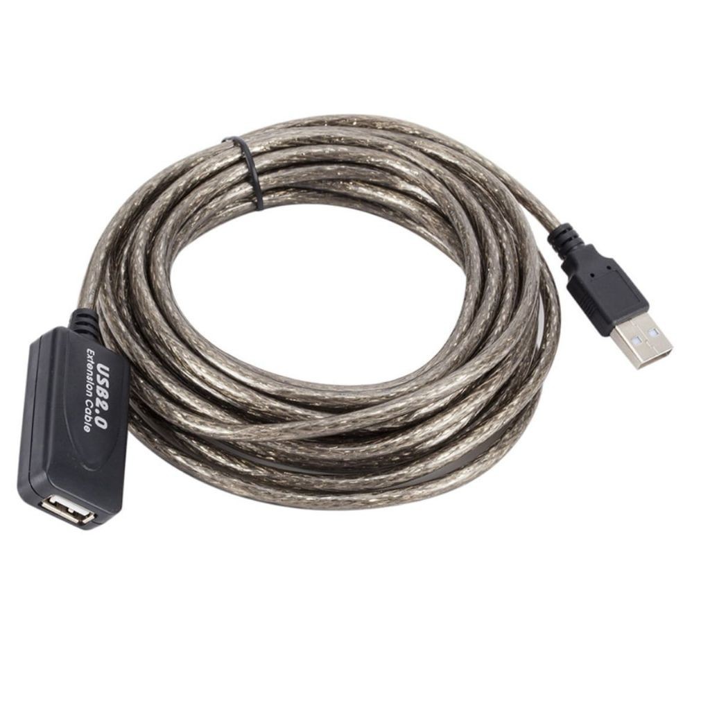 Cabo Extensor Amplificado USB 5 Metros USB 2.0