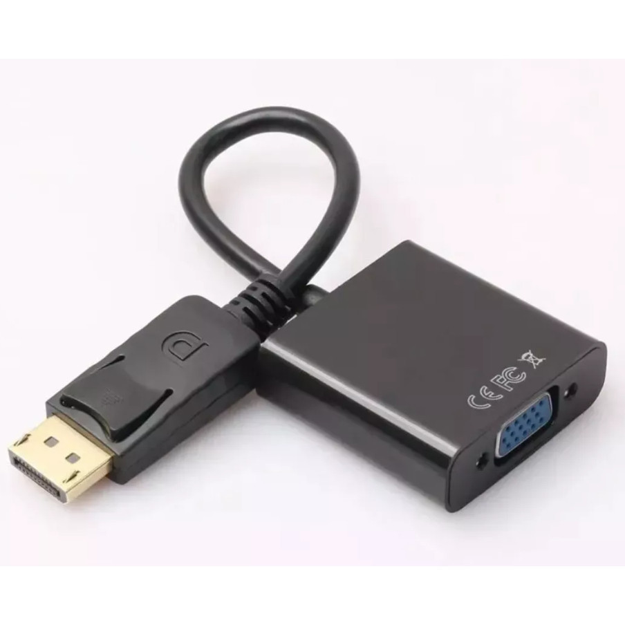 Cabo Adaptador Displayport Vga Conversor Vídeo Para Dell Hp em Oferta na Shopee