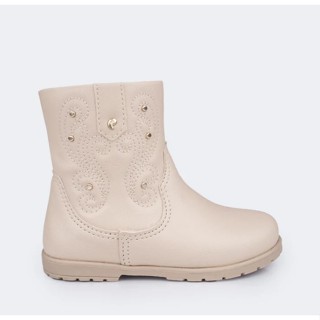 BOTA MENINAS PAMPILI WESTERN CANO MEDIO SEM CADARÇO OFF WHITE - 141087 em Oferta na Shopee