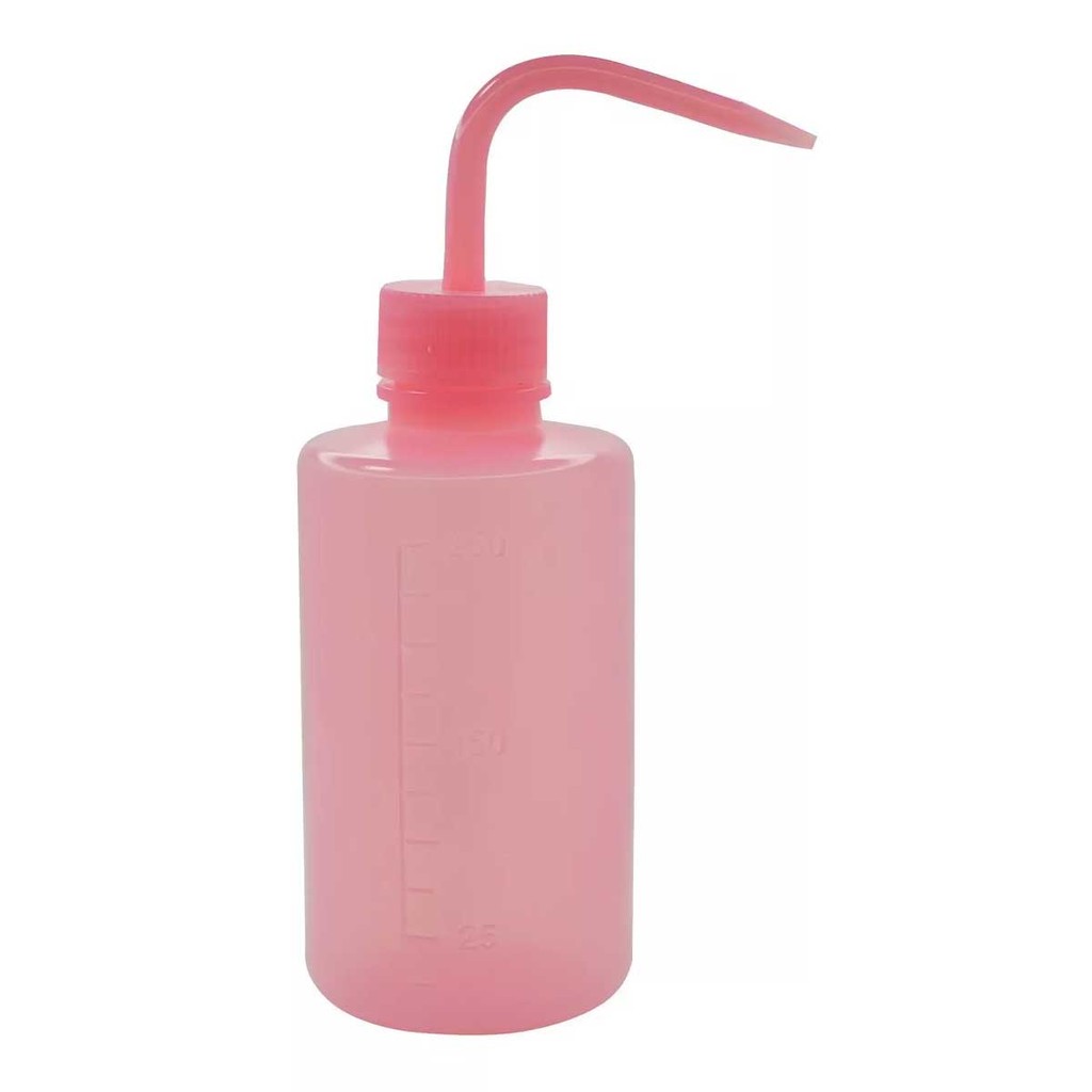 Pisseta Frasco Dosador Graduada Limpeza De Cílios 250ml Rosa