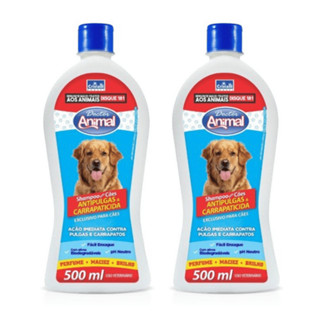 Kit com 2 Shampoo Doctor Animal Antipulgas E Carrapaticida para Cachorro 500ml em Oferta na Shopee
