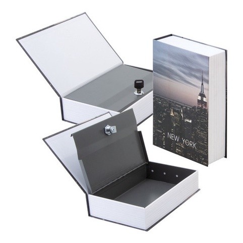 Cofre Camuflado Chave Formato Livro Porta Joias Dinheiro 202