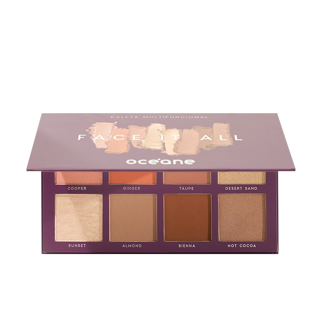 Océane Purple Face it All - Paleta Multifuncional 25,6g em Oferta na Shopee