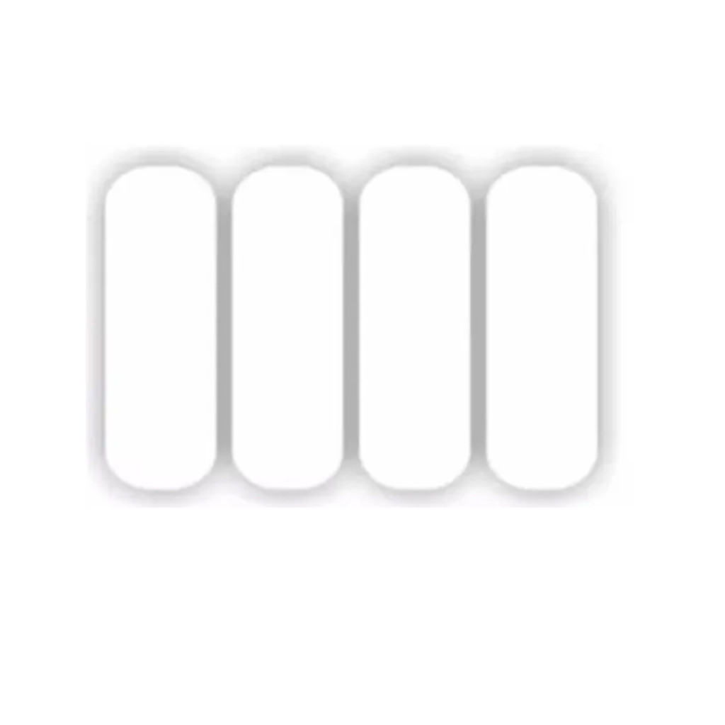 Kit Aplique Refletivo Capacete Moto Bicicleta - Branco