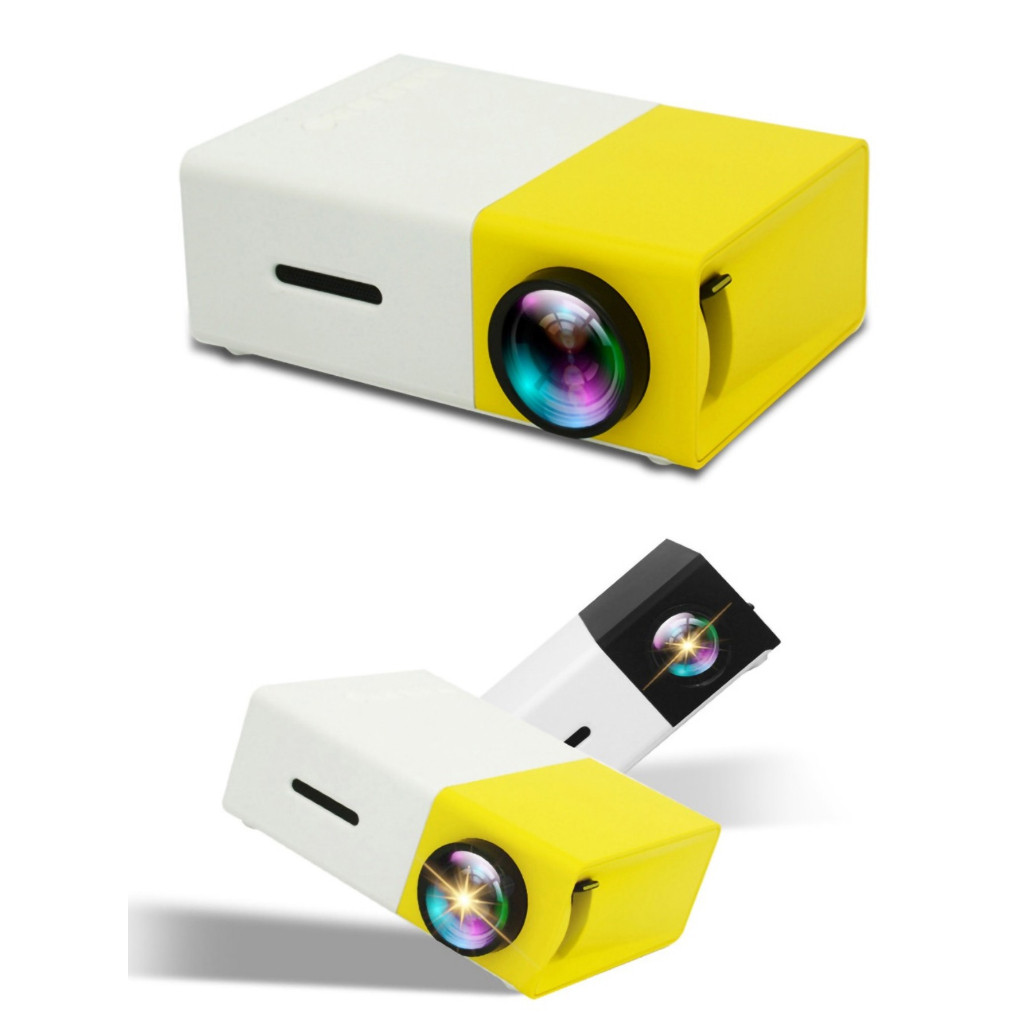 MINI PROJETOR LED Yg-300 Portatil USB HDMI Full Hd 600 Lumens
