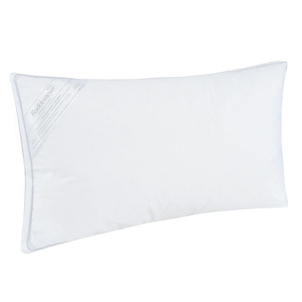 Travesseiro 50x90cm Buddemeyer Vision Fill 100% Algodão Branco em Oferta na Shopee