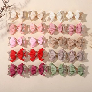 2 Pçs/set Bebê Cauda De Andorinha Arco Grampos De Cabelo Para Mulheres Meninas Artesanal Glitter Bowknote Diário Bowknot em Oferta na Shopee