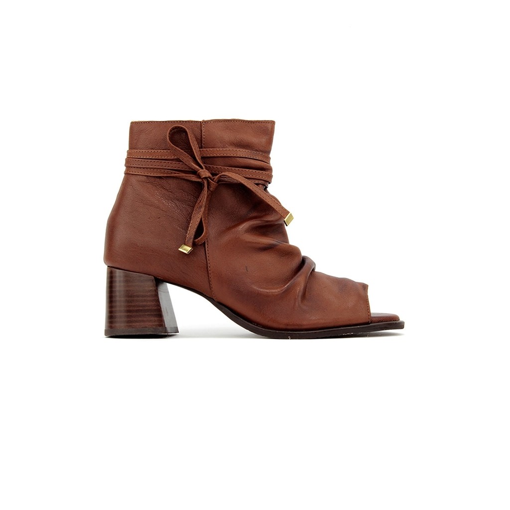 Bota Open Boot Pixolé Cano Curto Conhaque em Oferta na Shopee