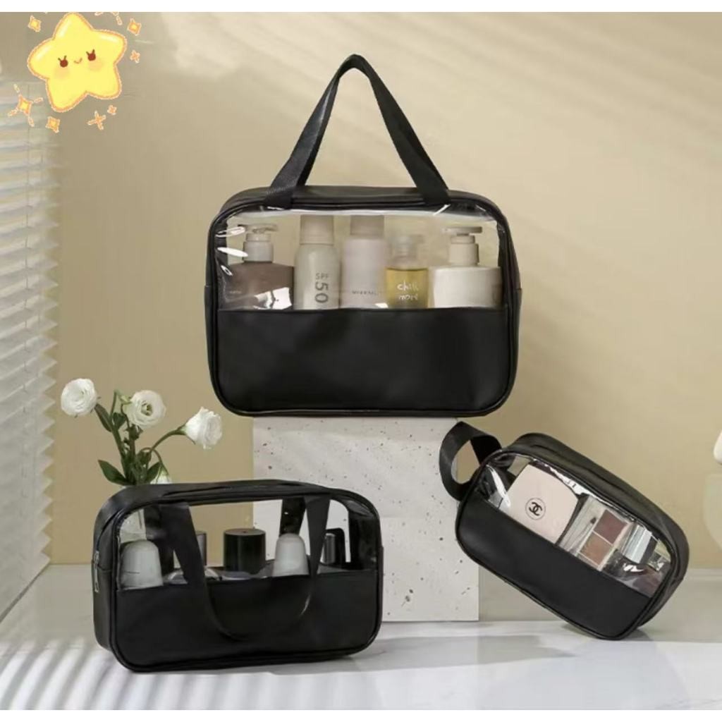 GGUAN Translúcido Necessaire Bolsa Portátil Para Viagem Cosméticos Produtos De Higiene -624/605 em Oferta na Shopee