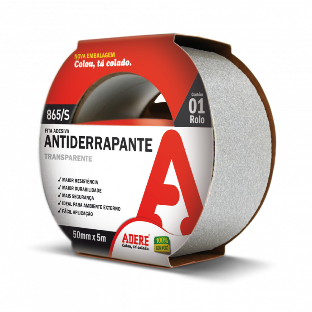 Fita Antiderrapante 50mmx5m Várias Cores Adere