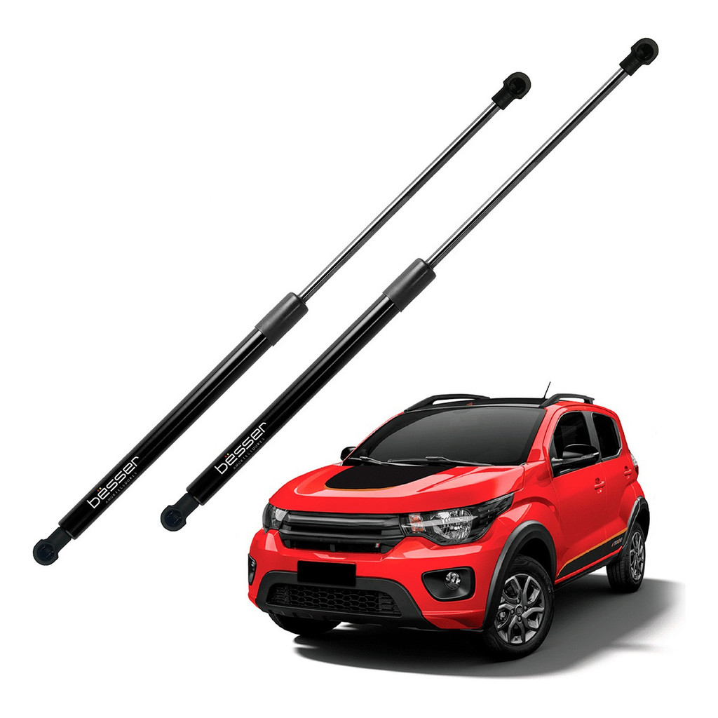 Par Amortecedor Tampa Traseira Fiat Mobi 2016 2017 À 2023