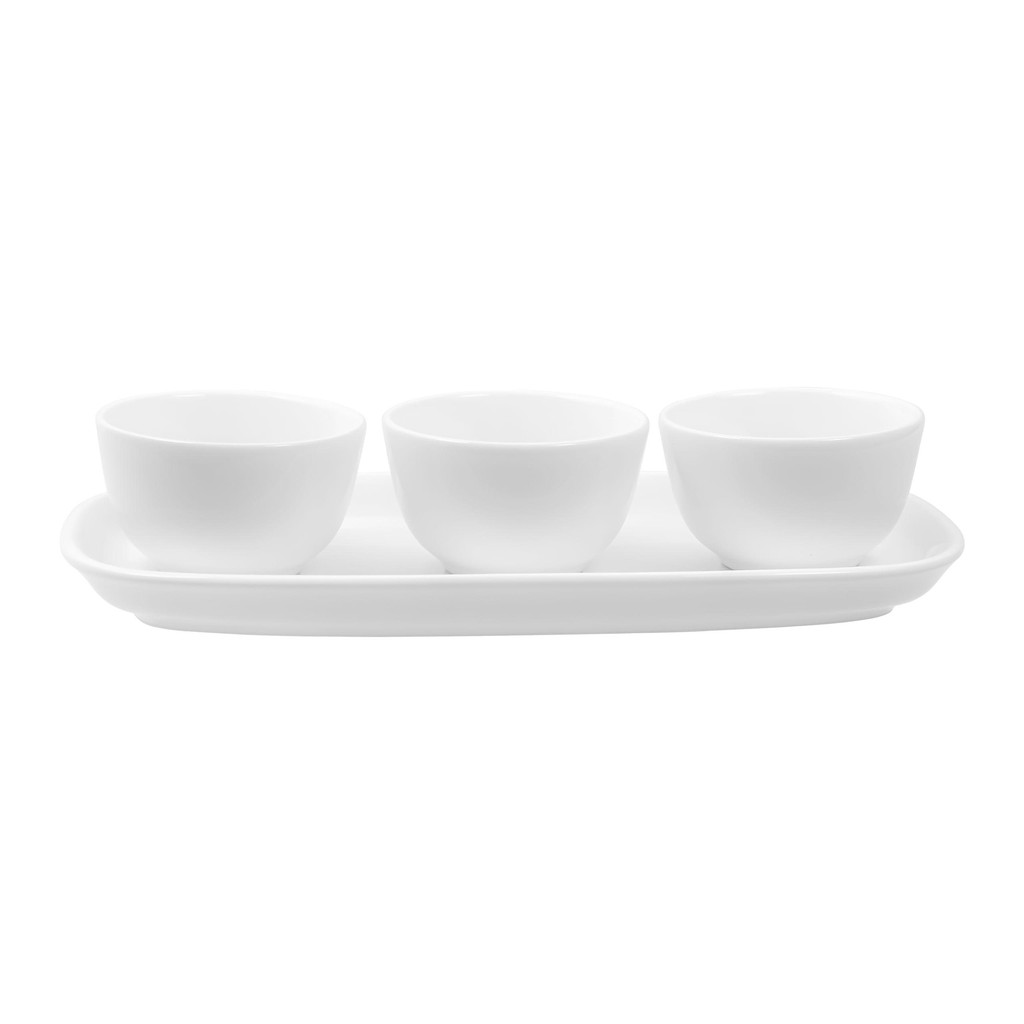 Conjunto de Servir Oxford 4 Peças Branco