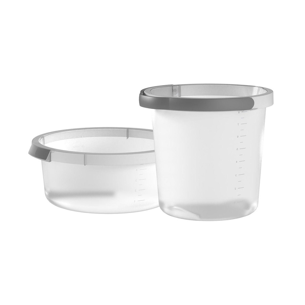 Kit de balde e bacia Ou 2 peças Linha Flow - Natural - Home & Living