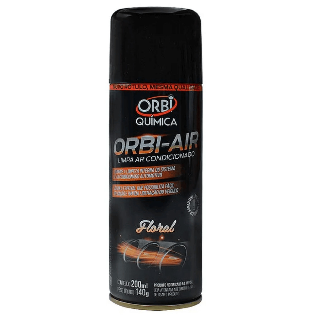 Higienizador Limpa Ar Condicionado Fragrancia Floral Orbi Air Spray Higienizacao 200ml Orbi Quimica