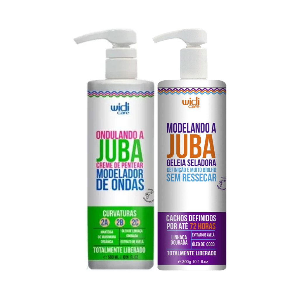 Kit Juba Widi Care - Creme De Pentear Encaracolando 500ml + Geleia Seladora Modelando A Juba 300ml - Beauty