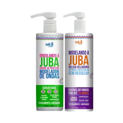 Kit Juba Widi Care - Creme De Pentear Encaracolando 500ml + Geleia Seladora Modelando A Juba 300ml