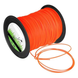 Fio de nylon para roçadeira quadrado laranja 3mm em Oferta na Shopee