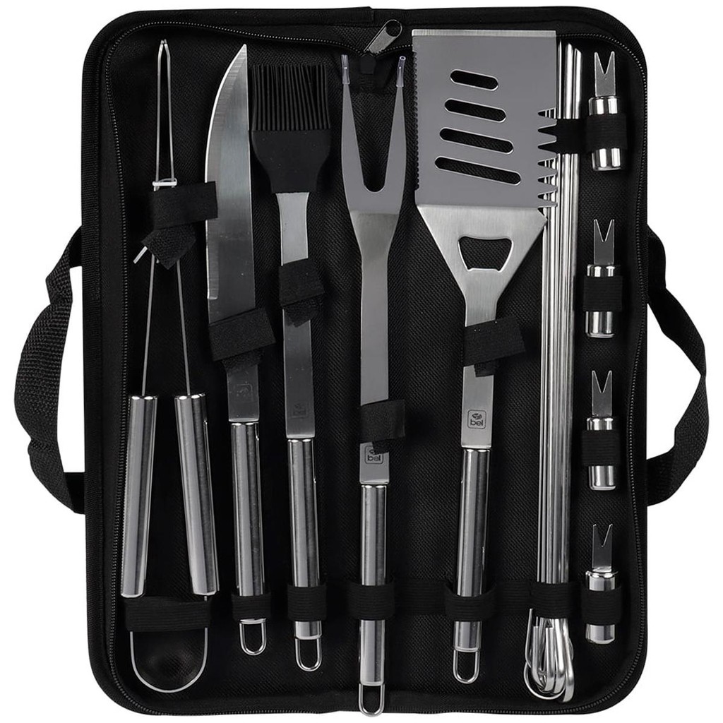 Conjunto Para Churrasco 16 Peças Premium Com Estojo - Bel em Oferta na Shopee