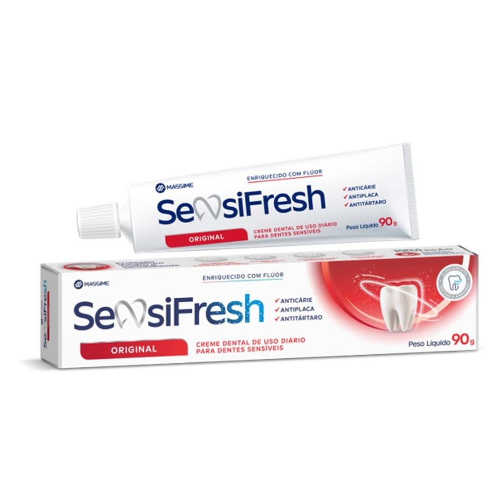 Creme Dental Sensifresh Original 90g em Oferta na Shopee