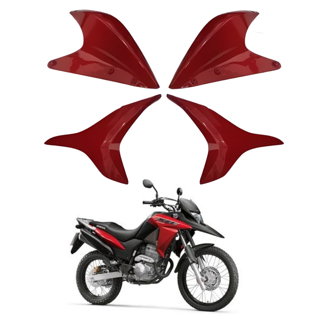 Kit Aleta Aba Guia Inferior Superior Tanque Honda Xre 300 2010 2011 2012