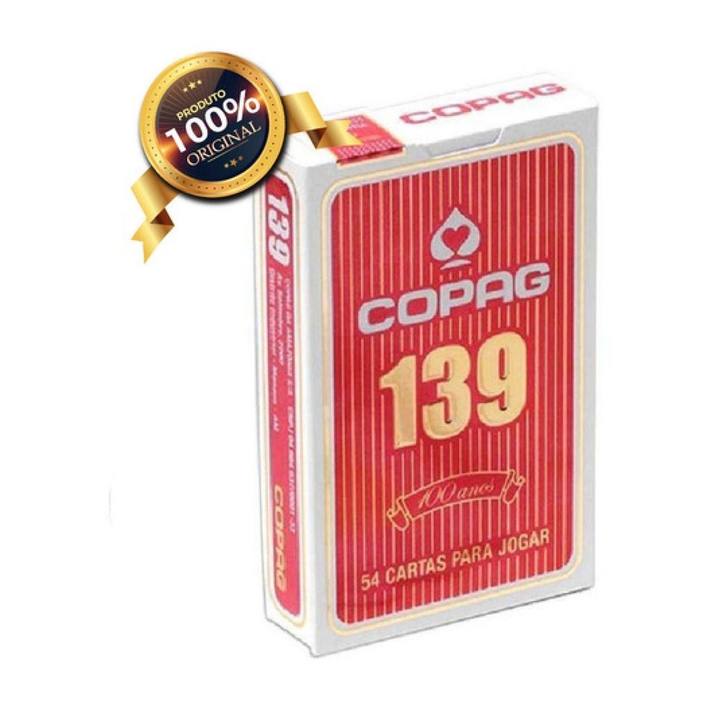 1 Baralho Copag 139 Original E Tradicional 54 Cartas Poker
