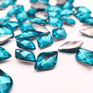 Chaton Losango 12x19mm - Azul Bebê - Base Irregular em Oferta na Shopee