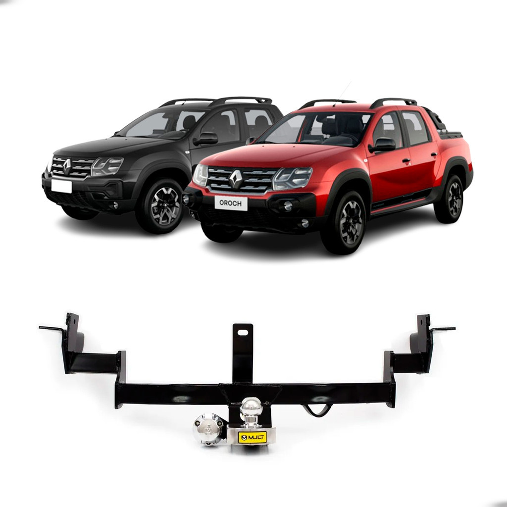 Engate Fixo Reboque Mult Renault Oroch 2015-2025 em Aço com Tração Máxima de 670kg Homologado pelo INMETRO em Oferta na Shopee