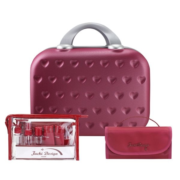 Kit Frasqueira Love, Kit de frasco 10pç, Necessaire rocambole - Jacki Design