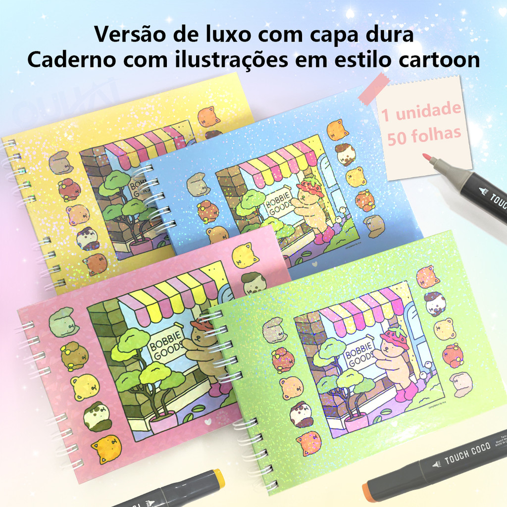 Livro De Colorir Bobbie Goods Capa Dura | 50 Páginas | 420g | Acabamento de Luxo