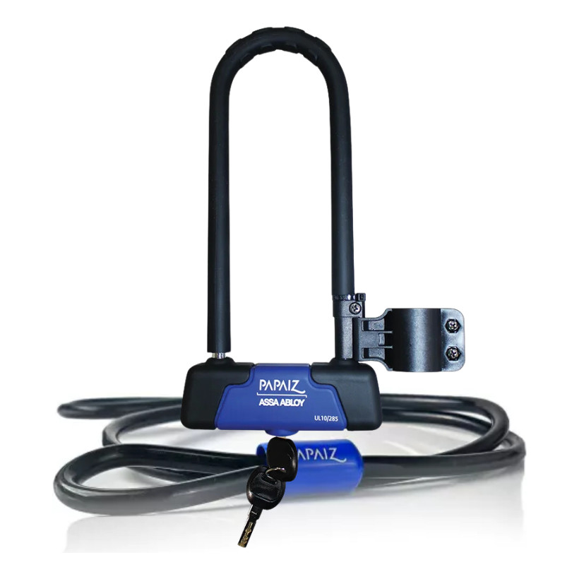 Cadeado Trava  U-lock + Cabo Para Bicicleta E Moto UL10/285 em Oferta na Shopee