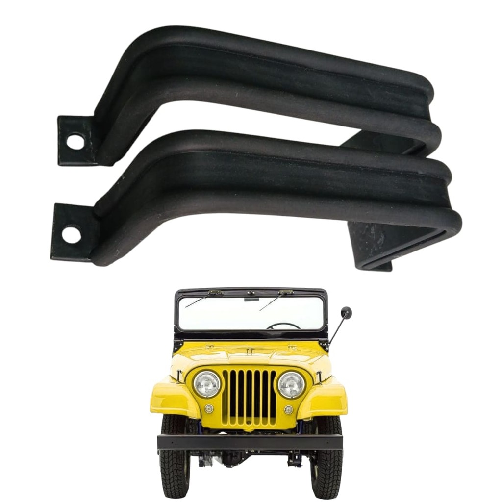 Batente Do Quadro De Para-brisa Jeep Cj5 Após 1955 Par