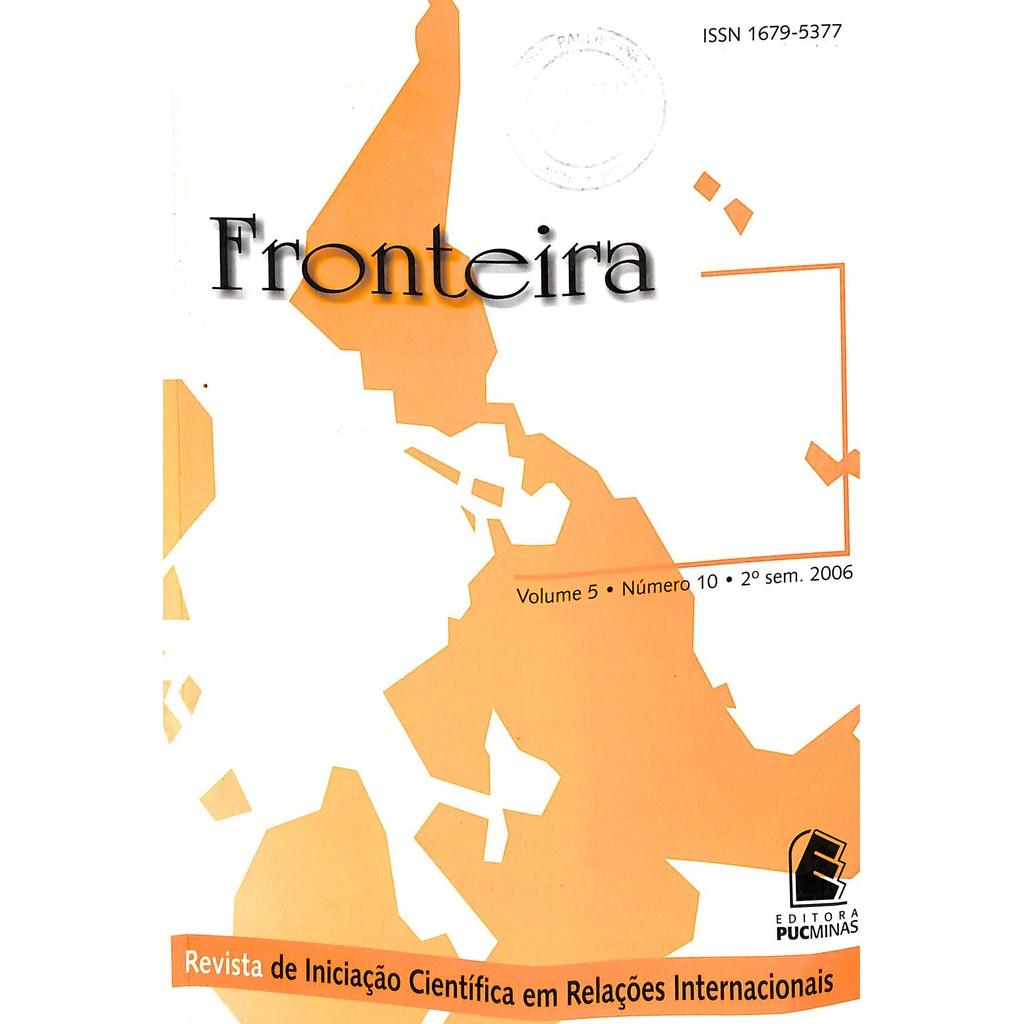 LIVRO Fronteira - Revista de Iniciação Científica Vol. 5 Nº 7 - Fronteira (Publicação)