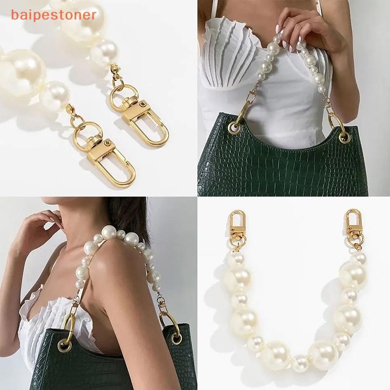 [baipestoner] Moda Imitação De Pérola Bolsa Decoração Acessórios De Bagagem Corrente Feminina De Ombro Alça Decorativa
