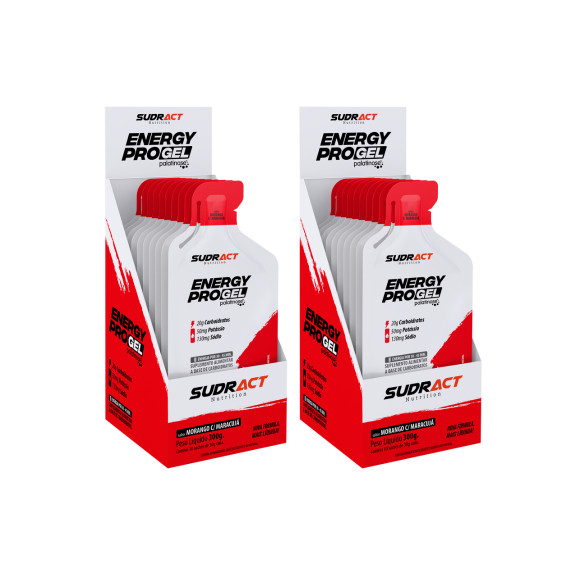 2 X Energy Pro Gel 10 Sachês De 30g - Sudract em Oferta na Shopee