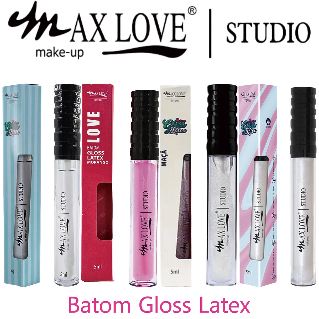 Gloss Labial Max Love Translúcido – Cores 07, 13, 14, 19 – Unitário ou Kit com 2, 3 ou 4 Unidades em Oferta na Shopee