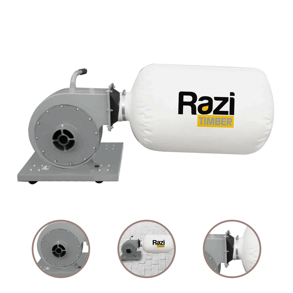 Coletor de Pó Poeira 01 Reservatório 56 Litros Motor 1CV Monofásico Marcenaria