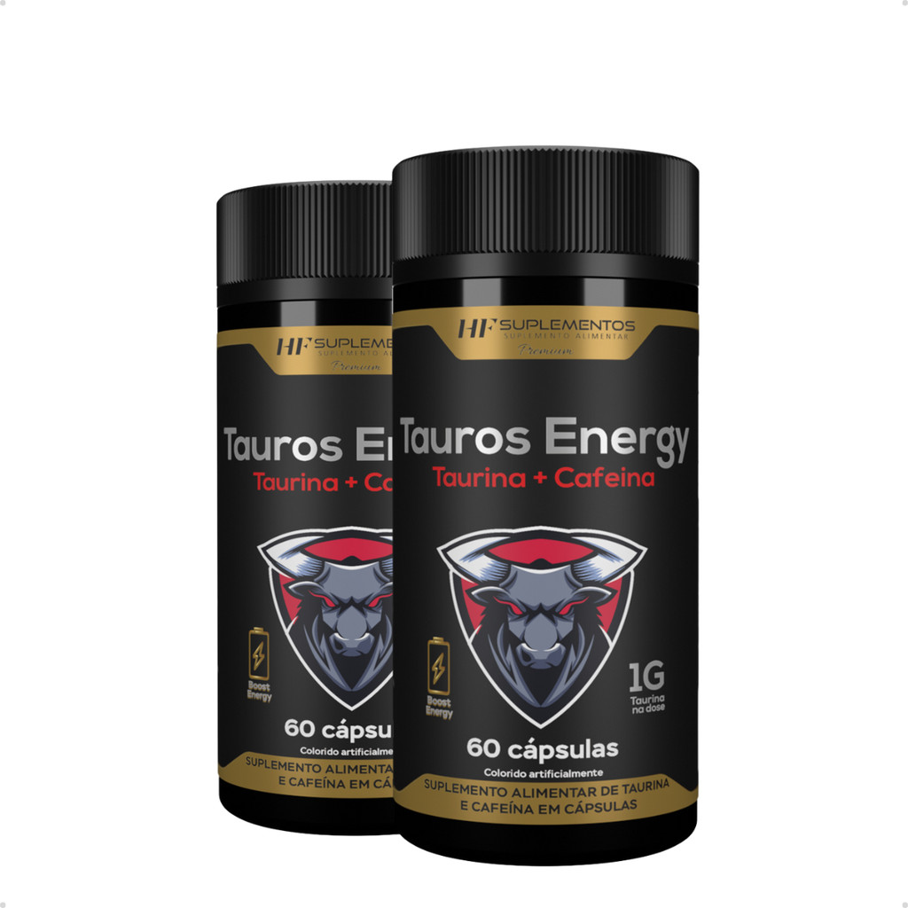 2X TAUROS ENERGY 1700MG 60CAPS HF SUPLEMENTS