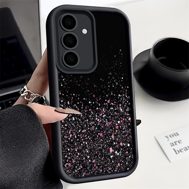 Pontos Estrelados Silicone Macio TPU Caso Para Samsung Galaxy A55 A54 A53 A52 A52s A35 A34 A16 A15 A14 5G 4G A06 A05 A05