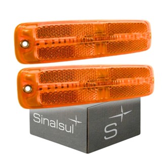 Par Lanterna Posição Lateral Retrorrefletor LED Amarela em Oferta na Shopee