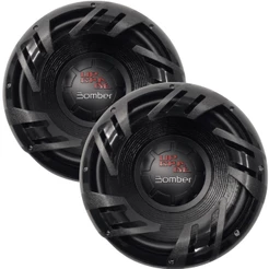 Kit 2 Subwoofer Bomber Upgrade 12 Pol 400w Rms 4ohms Preto