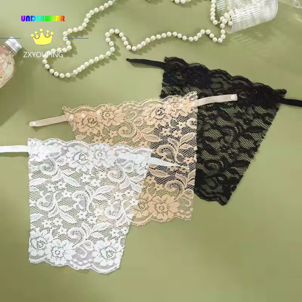 Sutiã De Renda Feminino Envoltório Capa Ajustável Anti-Peep Cobrir Para Decote Em V & Baixo Corte Topos Leve Lingerie Ac
