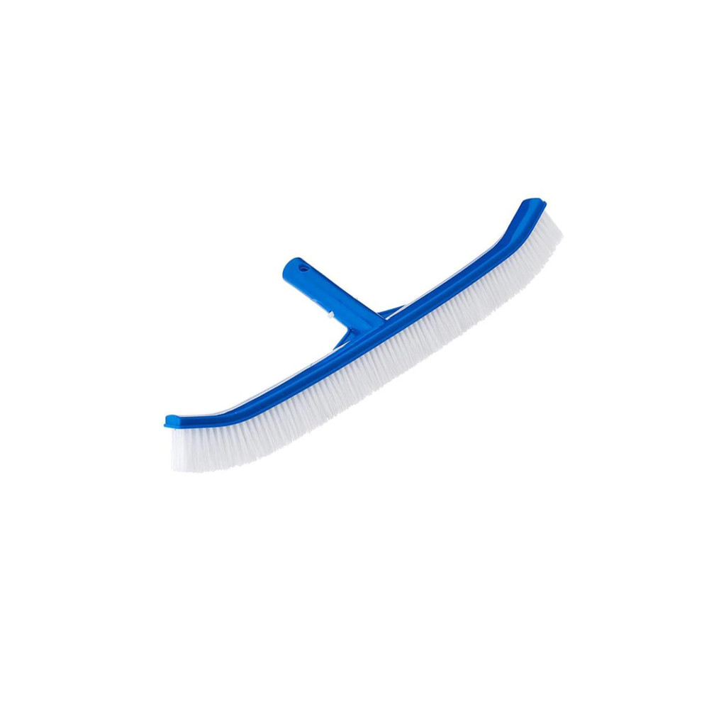 Escova Curva Nylon Limpeza De Piscina Kala Aquabroom - 45cm