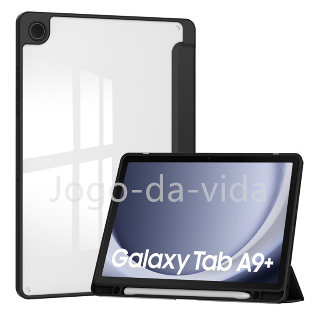 Capa Case Para Acrílico Com Samsung Galaxy Tab A9 Plus 11 Polegadas SM- X210/X216/X218 Suporte Caneta